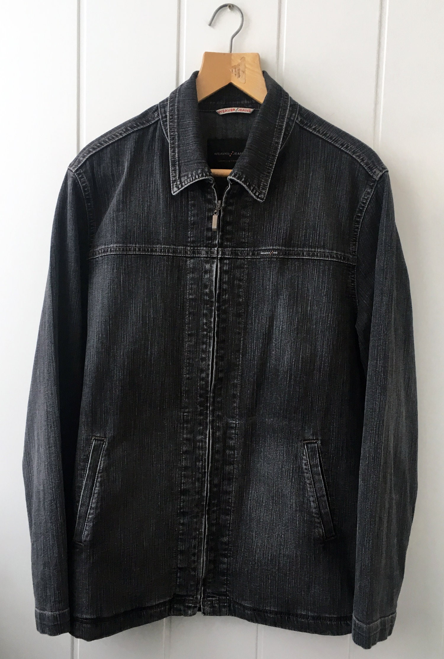 Dark Grey Cotton Jacket Mens Jacket Dark Grey Jacket 90s Tops | Etsy