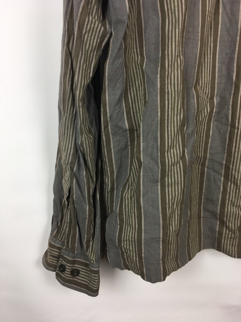 Stripped Shirt Checered Shirt 1990's Checkered Top | Etsy