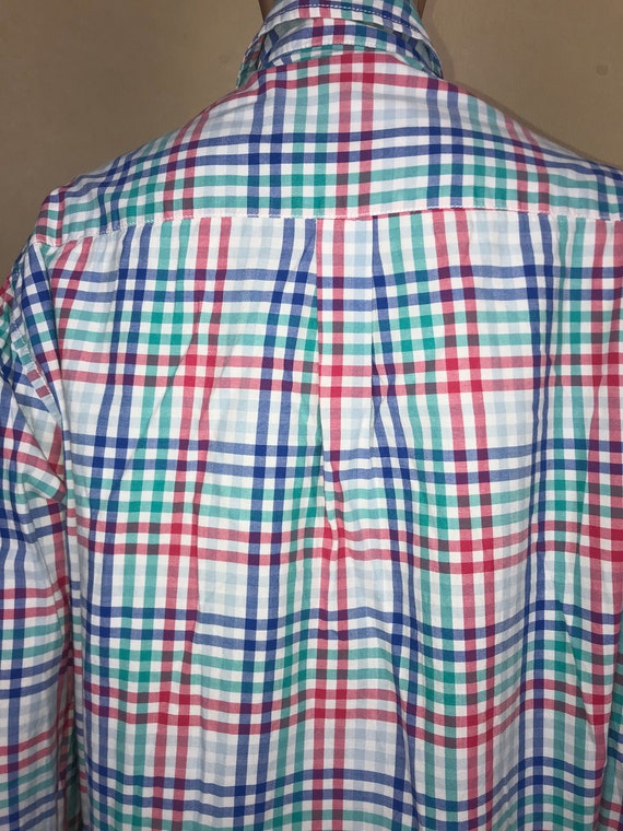 KLJR Men Shirt Plaid Regular Fit Color Block Plus Size Long Sleeve Casual Checkered Shirt
