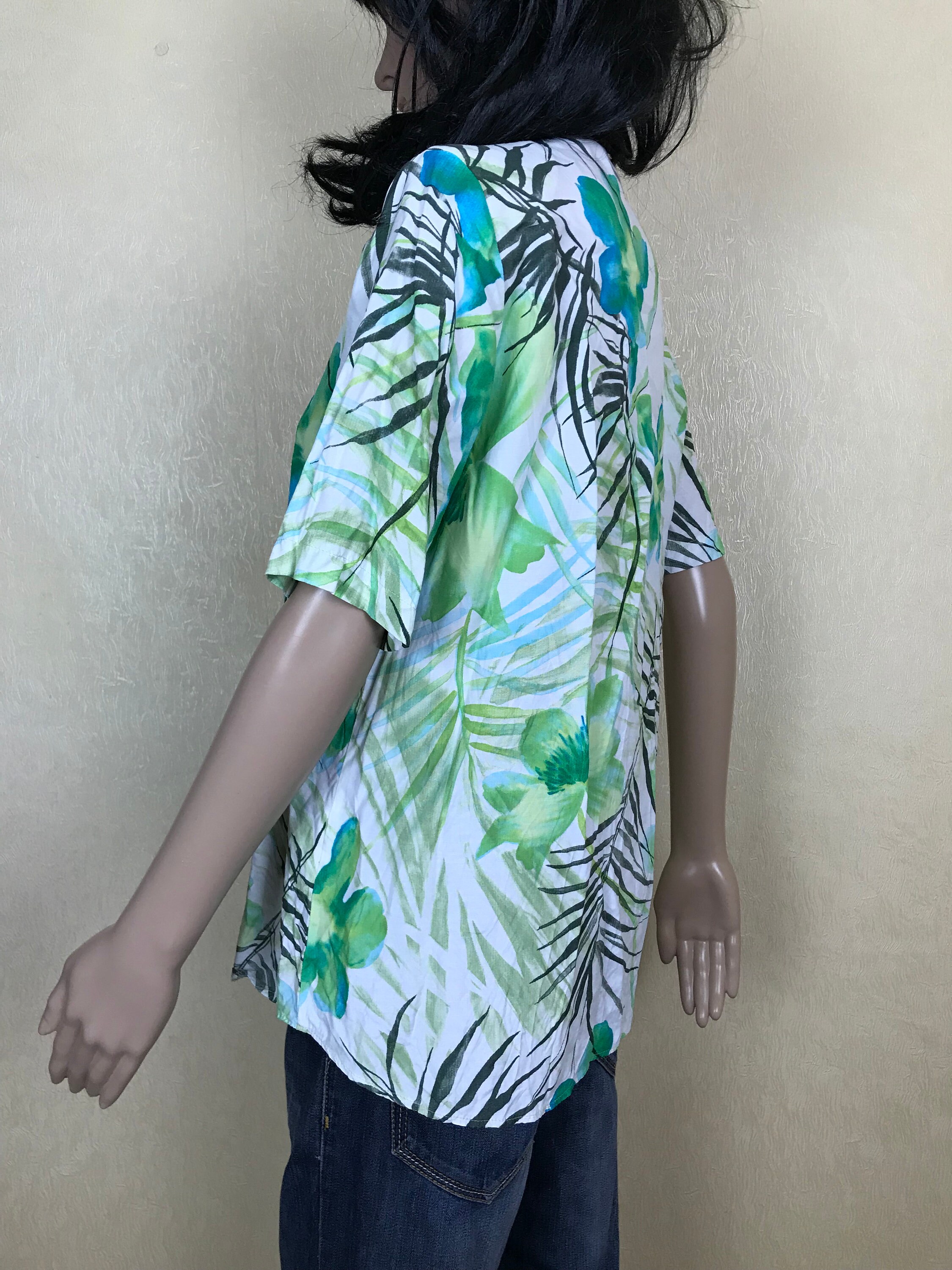 Chemise Boutonnée Courte Thums Up Hawaii - Taille M, Manches Courtes, Occasion Très Bon état