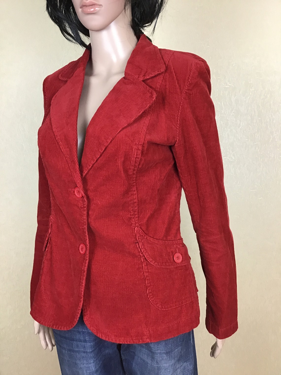 Red Womens Jacket Bonita Crimson Jacket Elegant Perfect Jacket Etsy