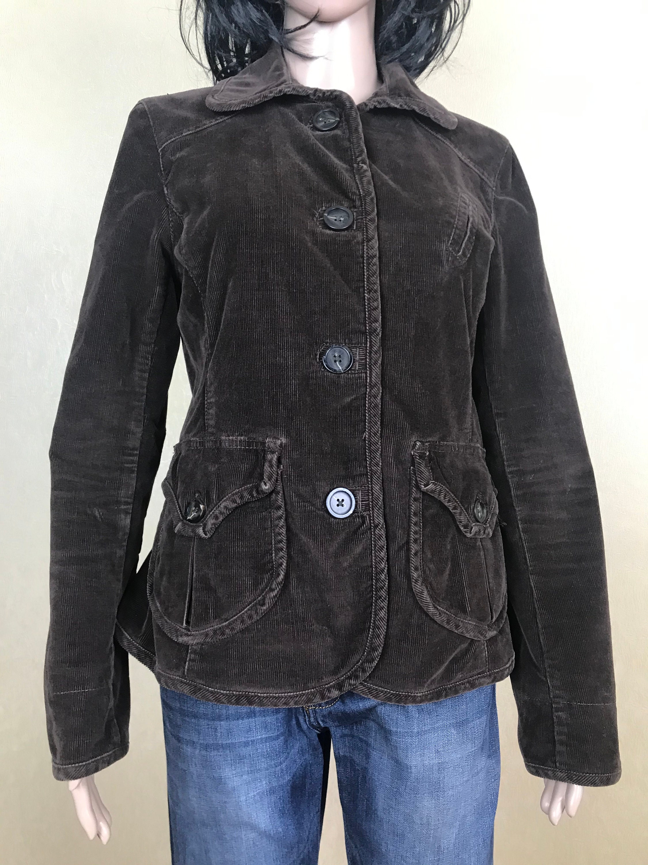 Women's Corduroy Brown Jacket by GAP Vintage 90s Size M. Etsy