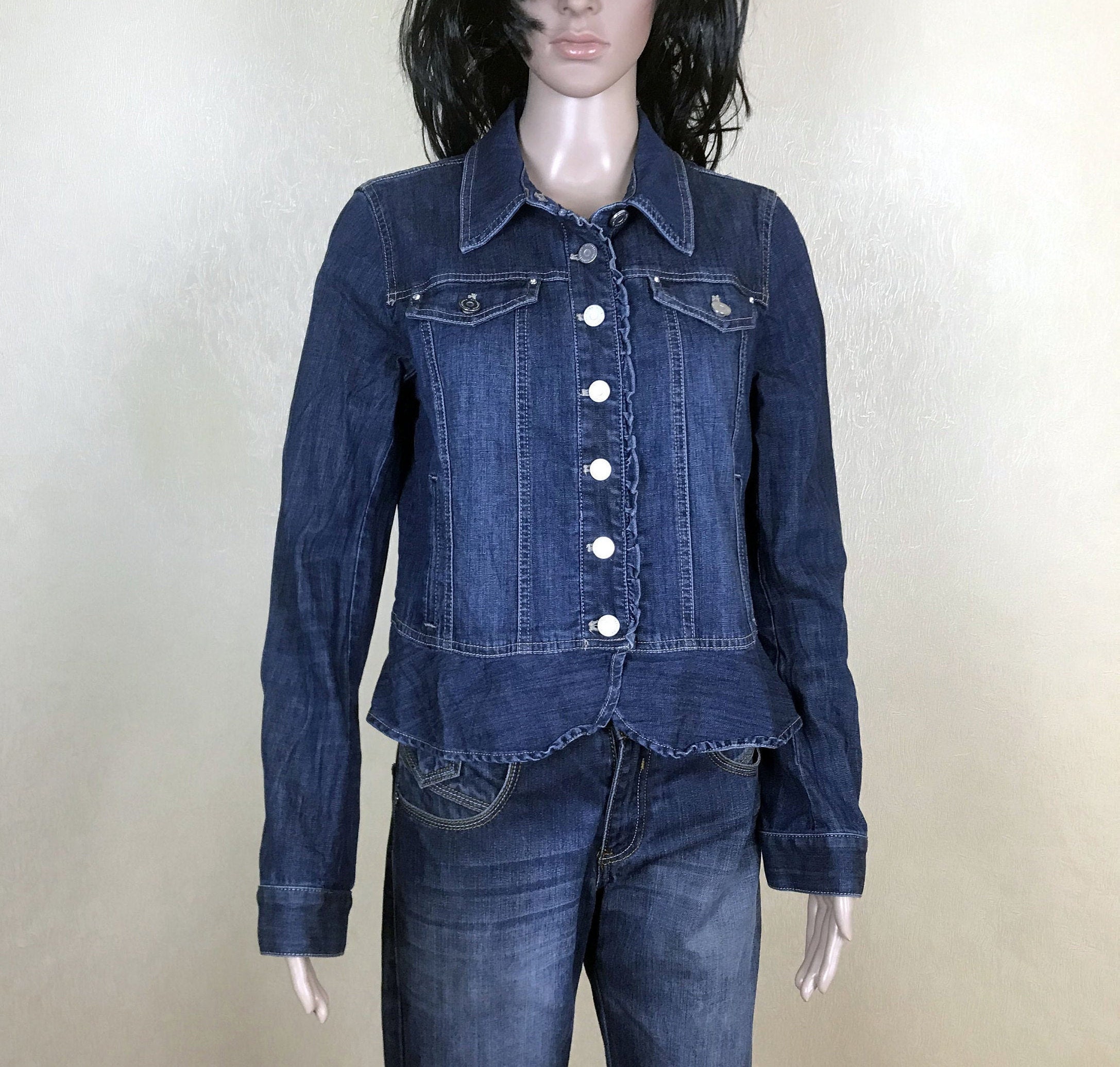 90s Denim Jacket - Etsy 直販最安価格 90s VANGRACK black Lsize denimjacket Gジャン/デニムジャケット