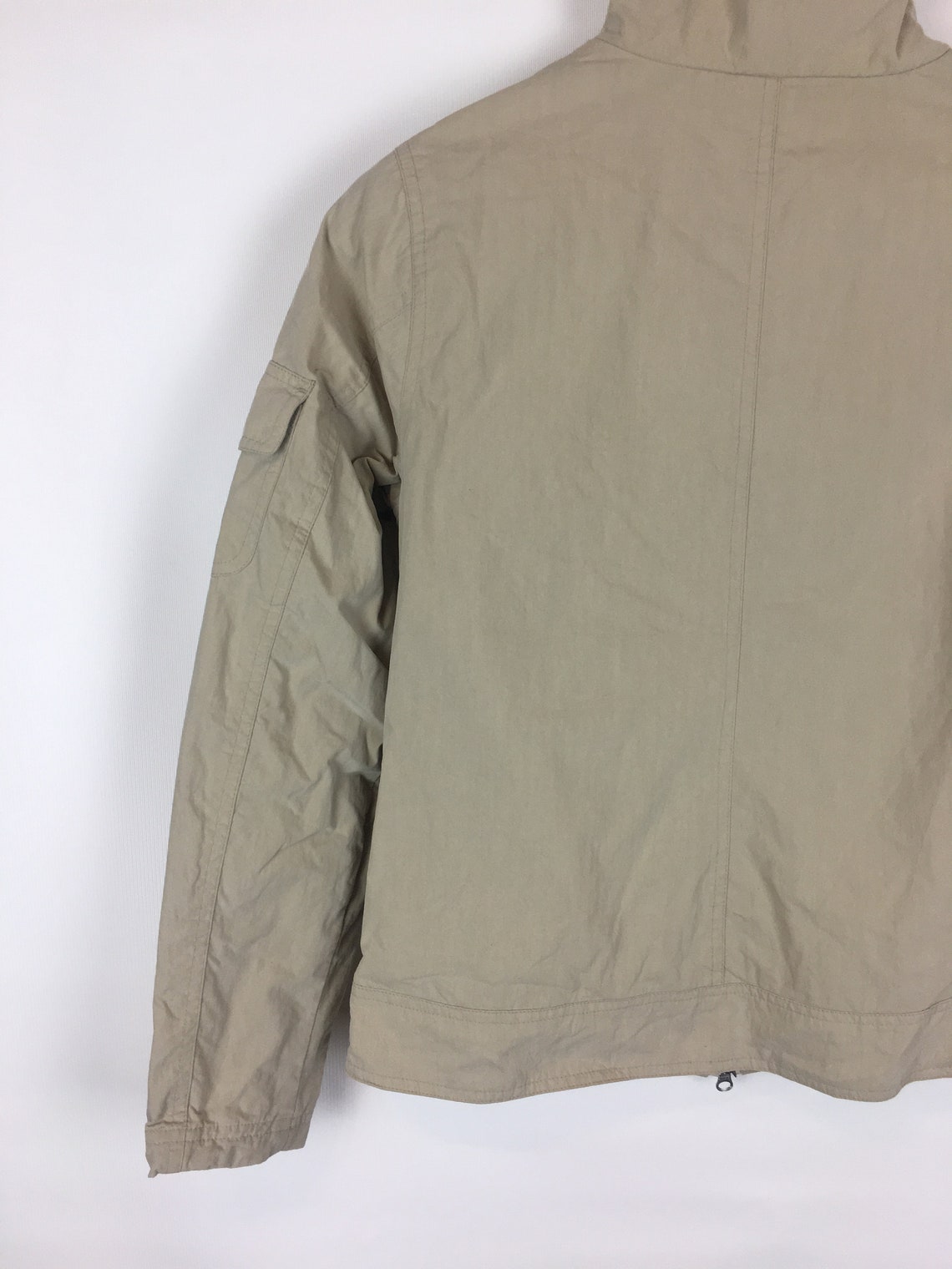 Athletic Jacket Light Beige Jacket Women's Windbreaker Etsy