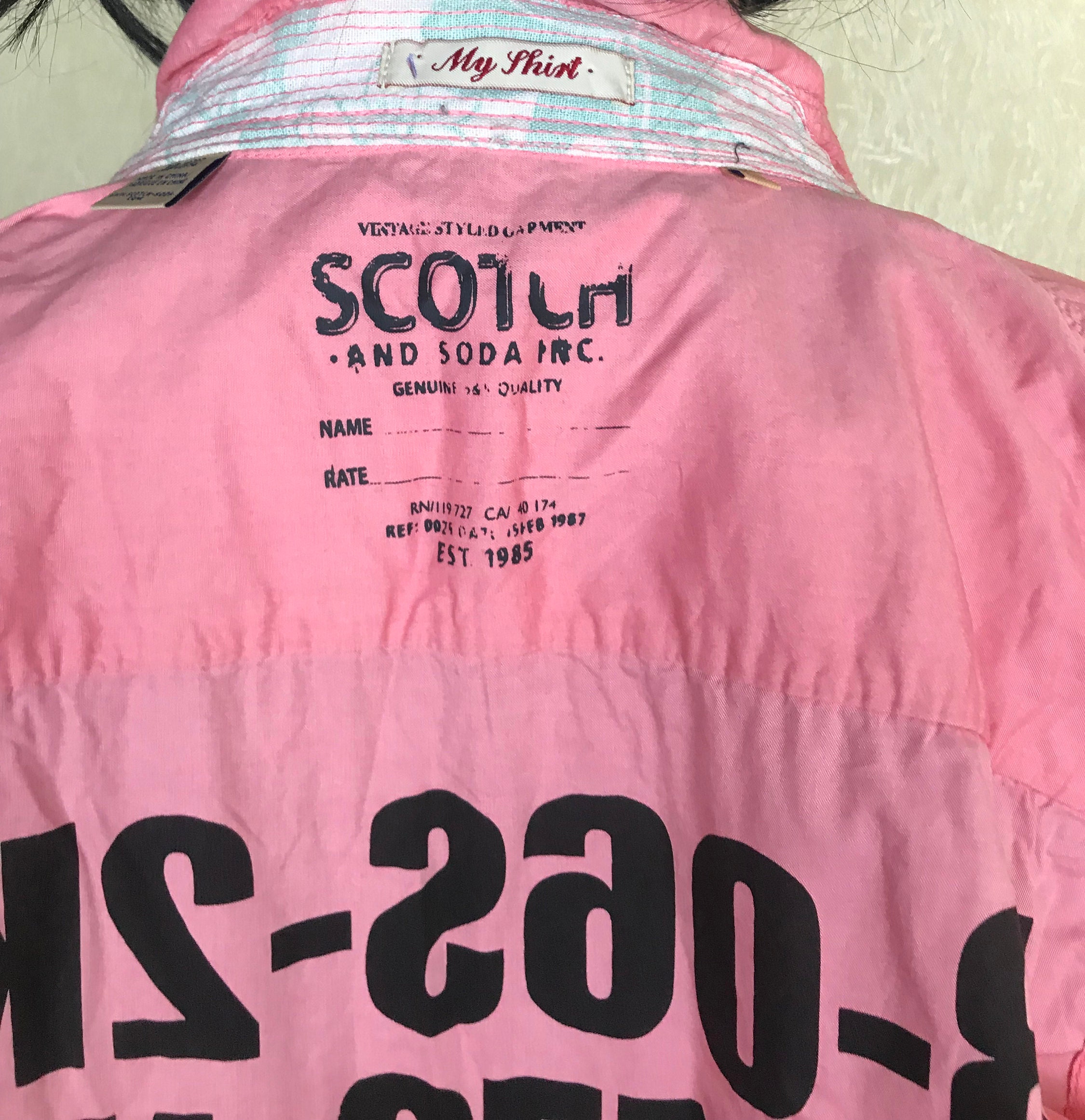 SCOTCH & SODA Shirt Pink Hipster Shirt Vintage Cotton Shirt Etsy
