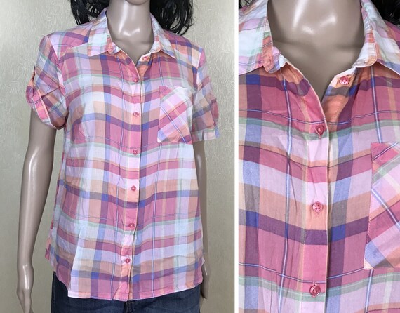 h&m plaid shirt womens