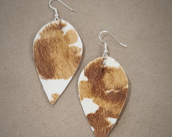 Cow Hide Earrings