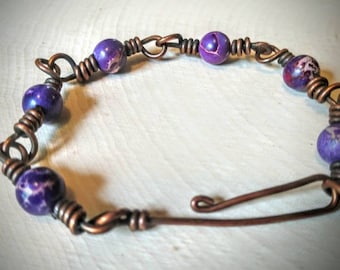 Royal purple Jasper bracelet