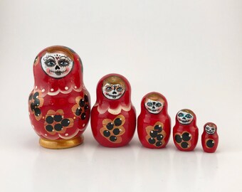 Day of the Dead Nesting Dolls