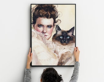 Custom Watercolor Portrait from Photo, Personalized Painting