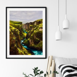 Original Landscape Oil Painting - Rustic Home Decor, Paintings On Canvas, Contemporary Wall Art, Landscape Artwork, Housewarming Gift