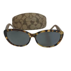 COACH Sunglasses Keri Spotty Tortoise Shell 58-15-135 Womens Frames Only Prescription GLASS