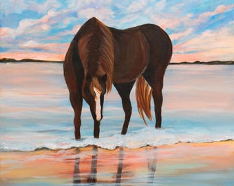 Beauty at the Beach Art Print, Coastal Art, Art for your Home