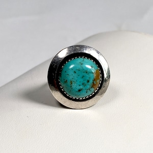 Vintage Sterling Silver Turquoise Ring