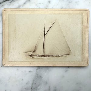 Deux cartes photo vintage sur la voile