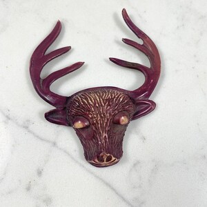Vintage Celluloid Deer Brooch
