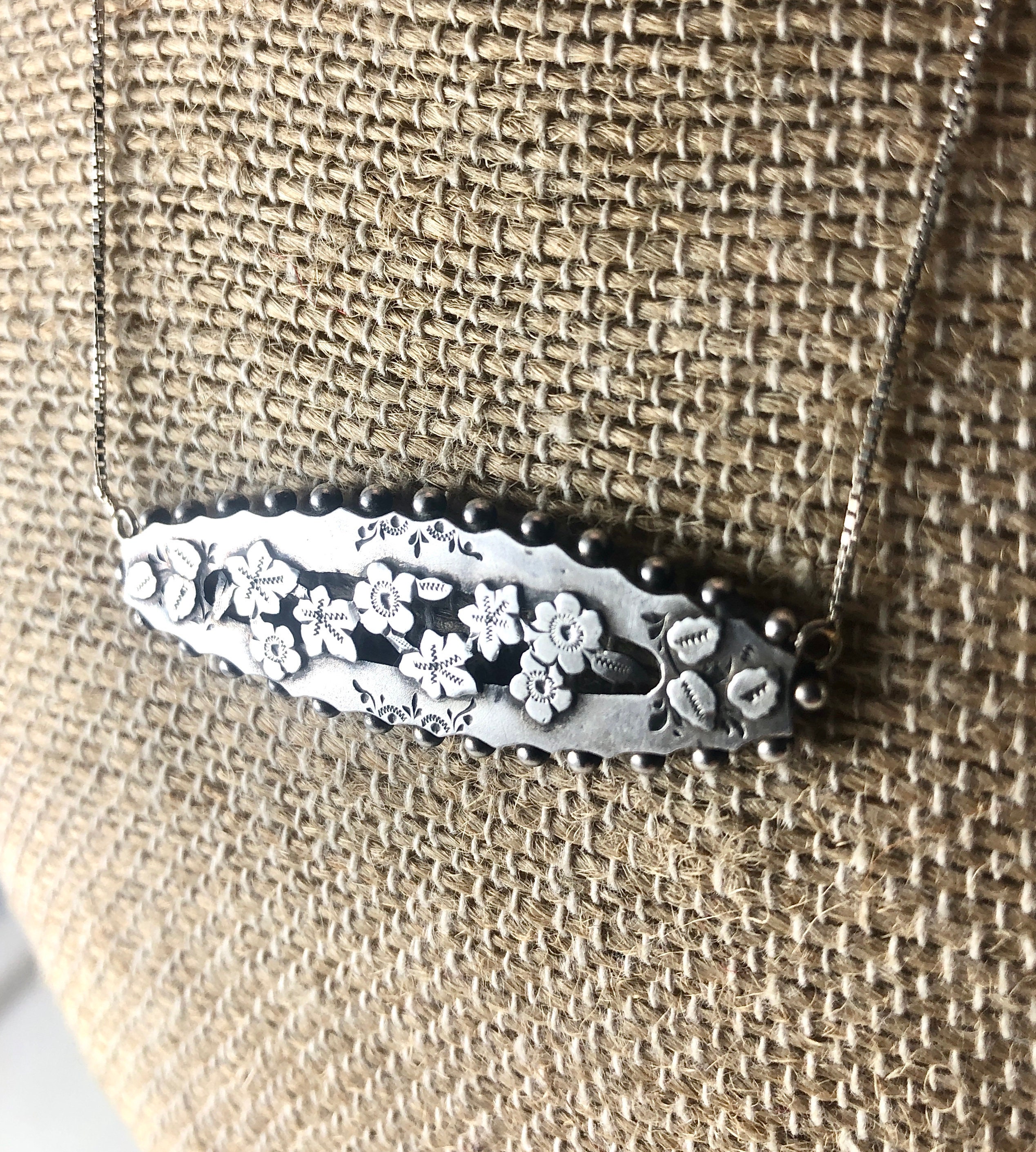 Collier pendentif sterling anglais antique  Etsy