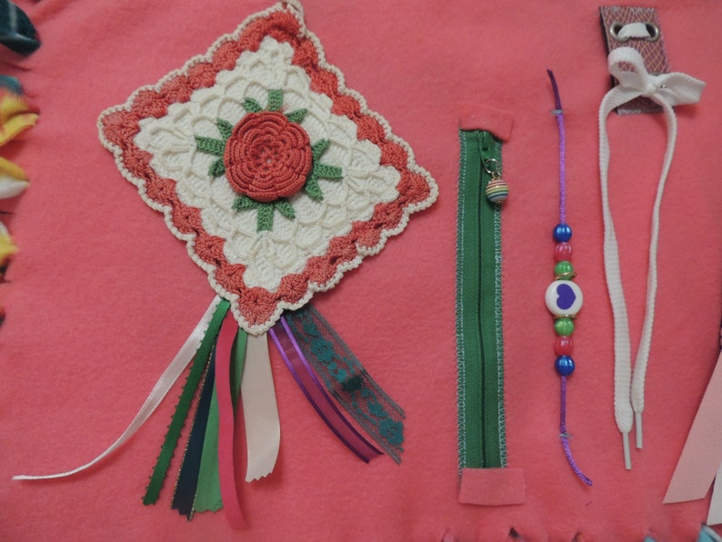 Fleece Fidget Mat Dementia FLOWER Etsy