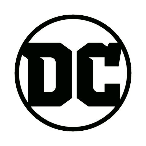 DC Comics Logo Symbol 1 inch 3 inch 5 inch Logo Vinyl   Etsy