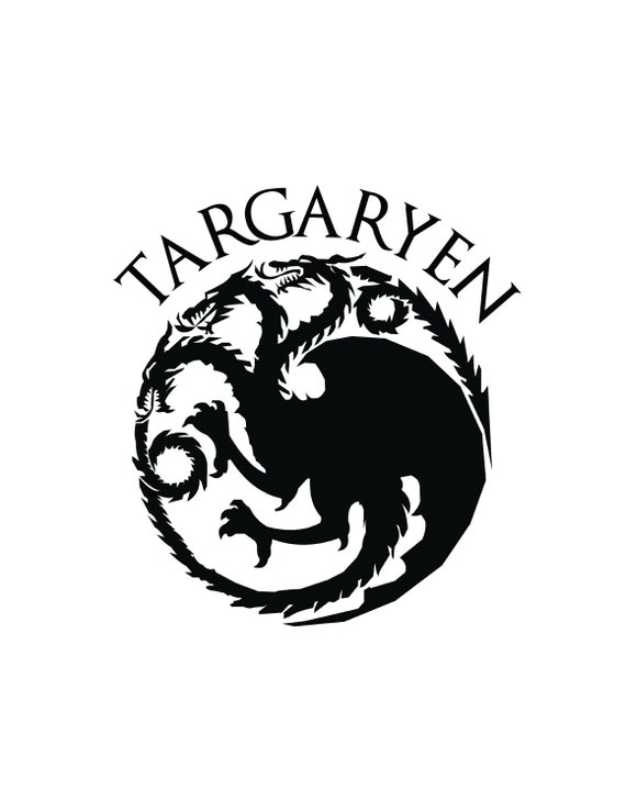 Game of Thrones Targaryen Crest khaleesi Vinyl Decal Sticker Car Window Wall