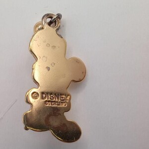 Vintage Disney Gold Vermeil Sterling Silver Earrings Mickey Mouse Minnie Mouse image 5