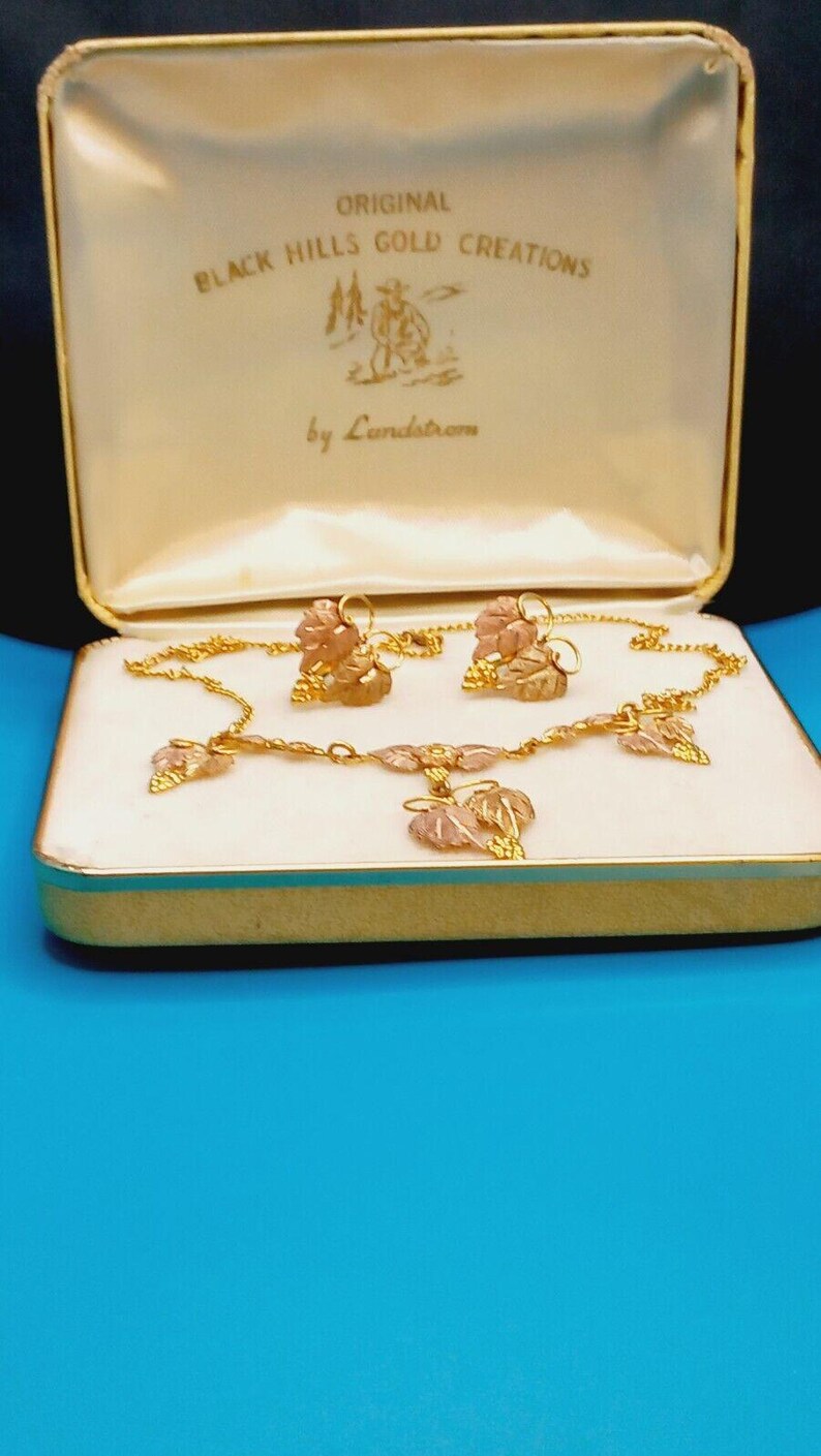 Landstrom BLACK HILLS GOLD Necklace and Earrings 10K12K Etsy
