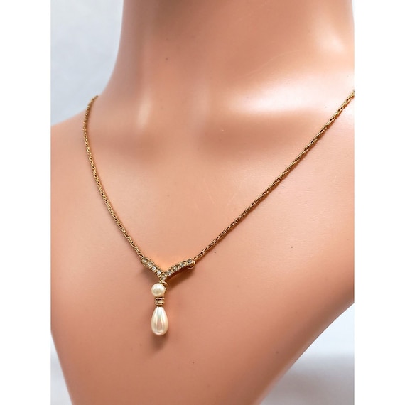 FREE SHIP Christian DIOR Faux Pearl Dazzling ston… - image 4