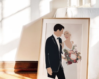 Custom Wedding Illustration • Wedding Art | Couple Portrait | Bridal Art | Original Art | Personalised Gift