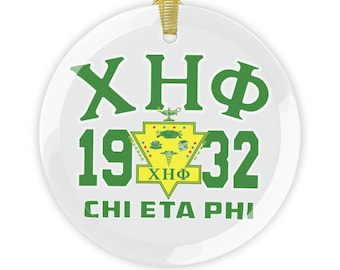 Celebrate the Season with Chi Eta Phi Nursing Sorority Glass Ornaments