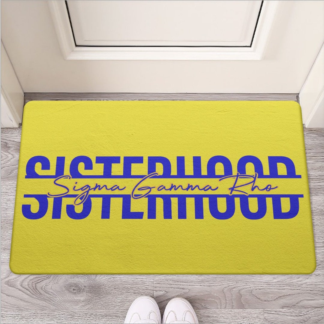Sigma Gamma Rho Rubber Door Mat Sorority Pride at Your Doorstep Etsy