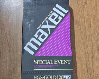 マクセル HGX-ゴールド 120 VHS ブランクテープ スペシャルイベント ハイグレード T-120 HGX(G) 新品