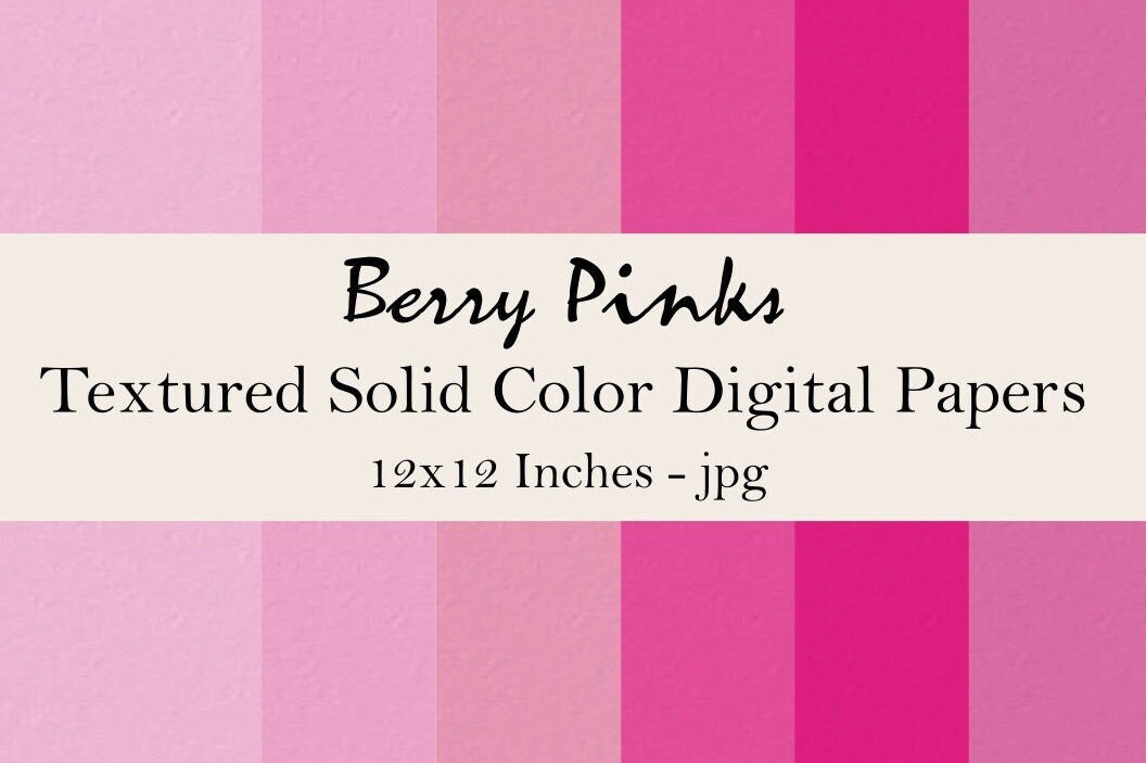 Beere Rosa Digitale Papiere Pack, Wallpaper Hintergründe, Scrapbooking Stationär, Branding Kit, Rosa Papier Pack, Digital Planner Elements
