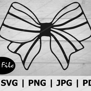 Bow / Ribbon Silhouette SVG Cut File for Cricut, Cute Bow PNG Transfer Sublimation, Bow / Ribbon Clip Art, Vinyl Engraving, Shirt Design