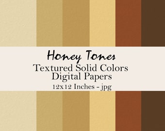 Warm Brown Fall Tones / Paper Texture Digital Paper Pack, Brown / Tan Digital Planner Paper, Tan Fall Digital Stickers Paper, Commercial Use