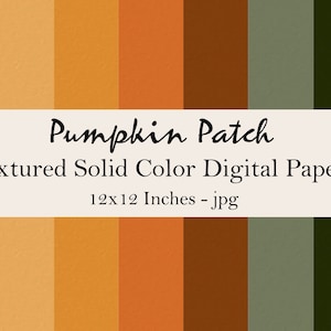 Pack de papiers numériques de couleurs d'automne et d'automne, arrière-plans de papier peint orange, papier orange / brun, éléments de conception de planificateur, album, invite