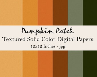 Herbst & Herbst Farben Digital Papers Pack, Orange Wallpaper Hintergründe, Orange / Braunes Papier, Planer Design Elements, Scrapbook, Einladungen