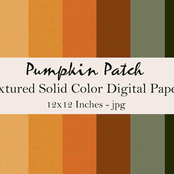 Fall & Autumn Colors Digital Papers Pack, Orange Wallpaper Backgrounds, Orange / Brown Paper, Planner Design Elements, Scrapbook, Invites