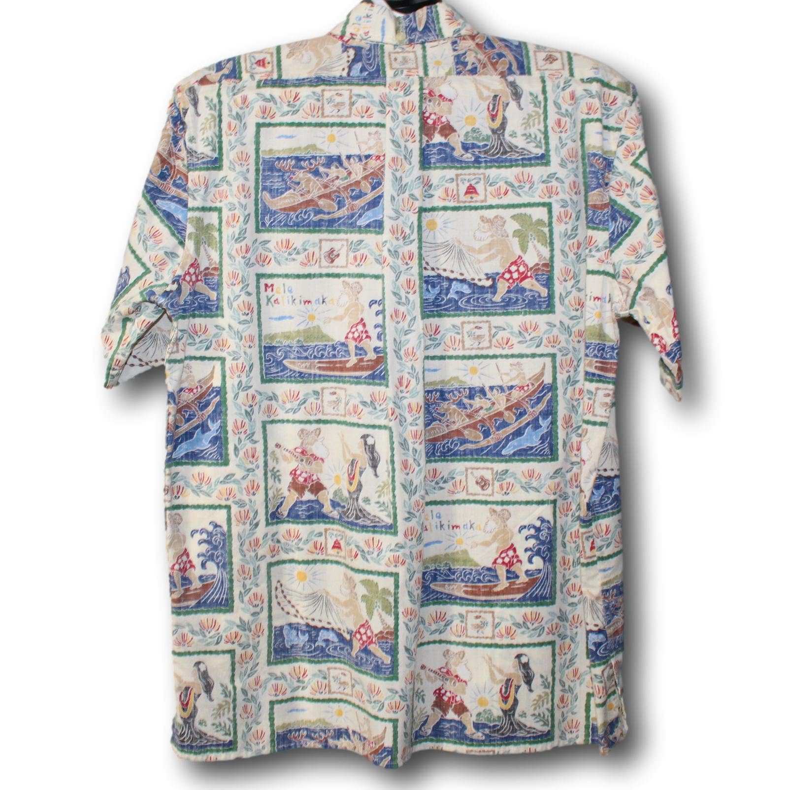 REYN SPOONER 2005 Mele Kalikimaka Christmas Aloha Reverse Print