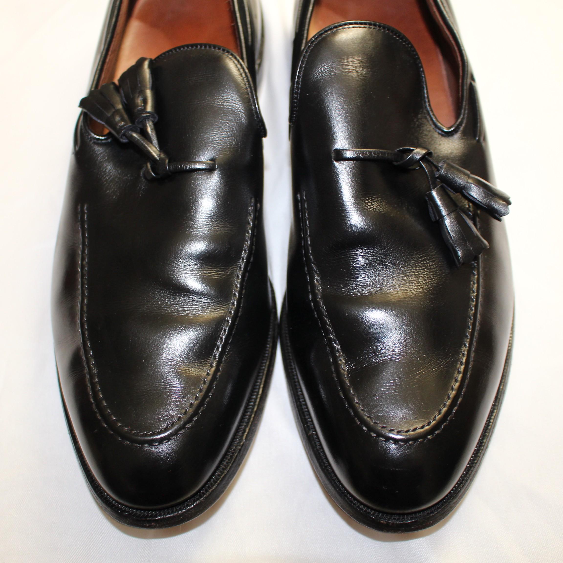 ALLEN EDMONDS Saratoga Sz 10.5 D Black Tassel Loafers - Etsy display picture 2