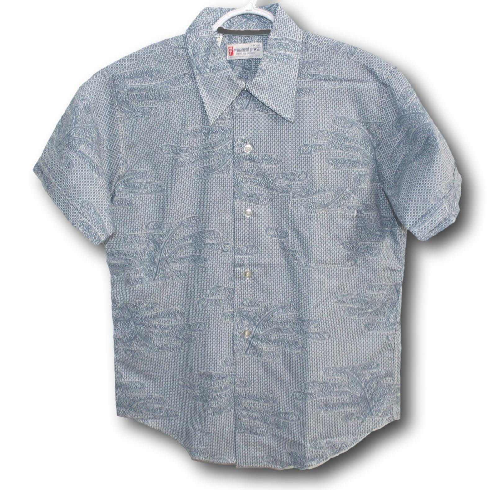 Chemise Vintage Kmart Rayée Manches Longues - 100% Coton, Taille M - Occasion Bon état