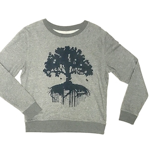 FARBSPECHT Fairwear Organic Sweatshirt Sweater M grey petrol BAUM image 1