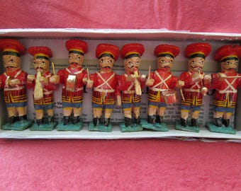 Handmade Wooden Indian Marching Band Figures