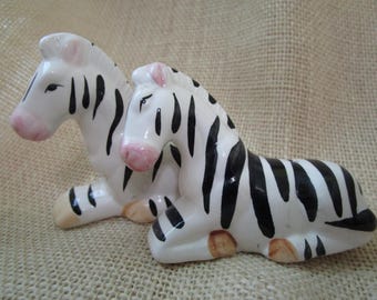 Zebra Salt and Pepper Shaker Set