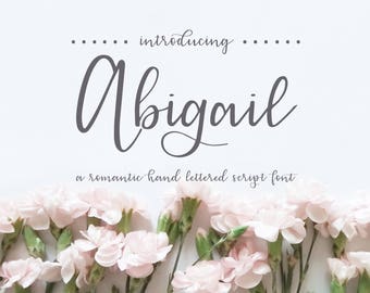 Abigail - Hand Lettered Script Font