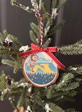 OSU vs. Michigan Wood Slice Holiday Ornament, Muck Fichigan, Brutus, OSU Fan Gift, Ohio State University beat Michigan 2025