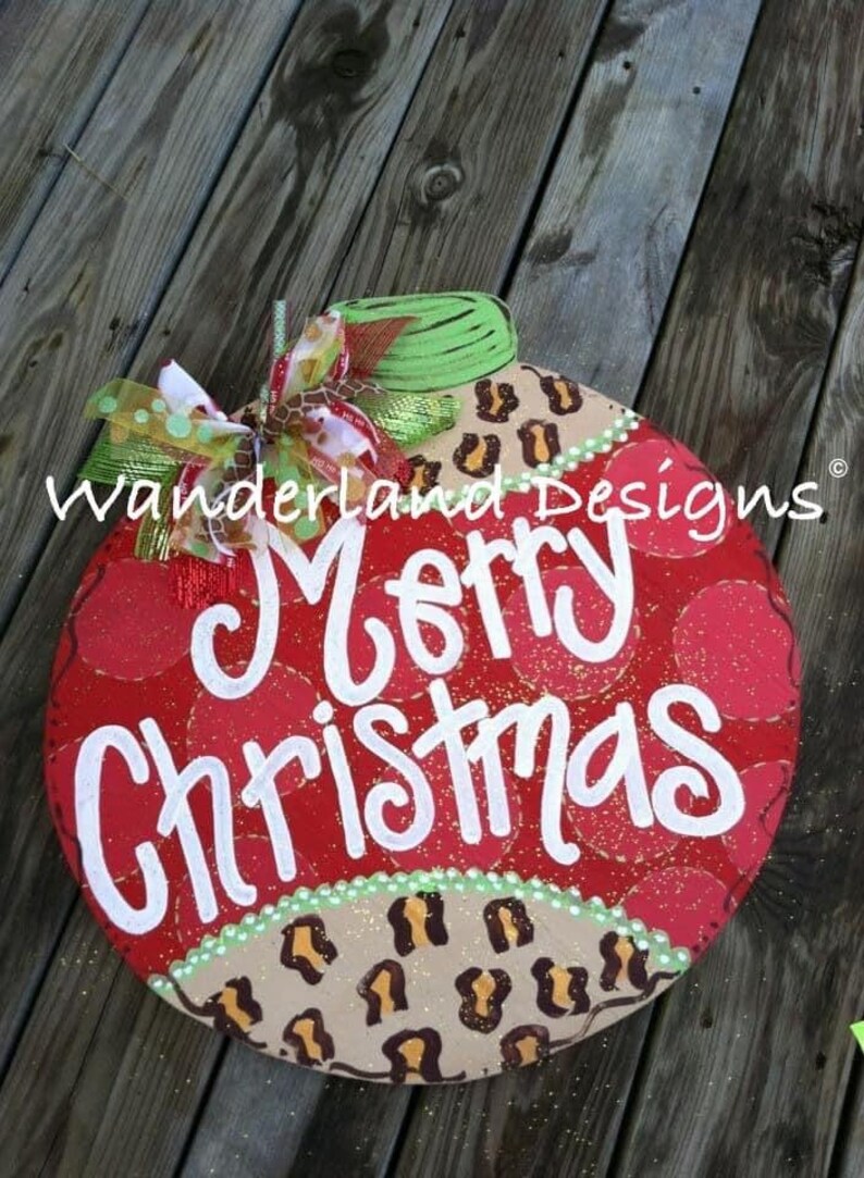 Christmas Ornament Door Hanger Etsy