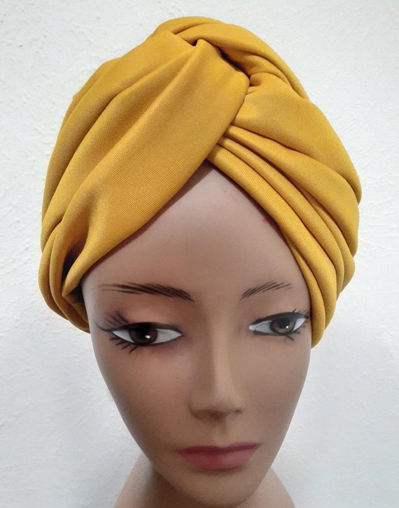 Stylish Polyester Twisted Turban Hat - Etsy display picture 1