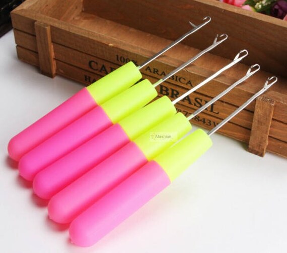 Plastic Handle Latch Crochet Hook Hair Weave Needle Wigs Etsy