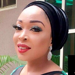 Elegant Black Ladies Extra Long Velvet Turban Head Wraps, Hijab Head Scarf, One Size Fit All image 1