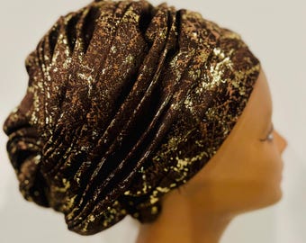 Damask Ready to Wear Head Tie, Turban, Auto Gele, Women Nigerian.